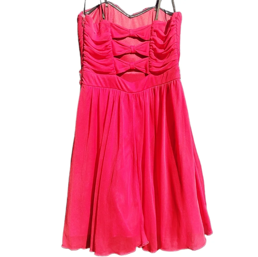 Red Xtraordinary Homecoming Dress Size 5 Juniors - Picture 7 of 10